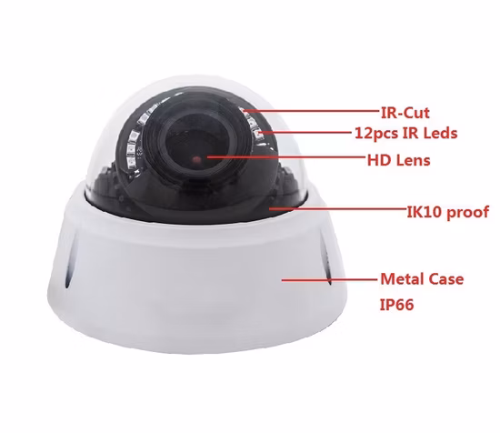 Tiandy HD 2MP 1080P Poe IR 30m Night Vision Waterproof Turret Home IP Security CCTV Dome Camera