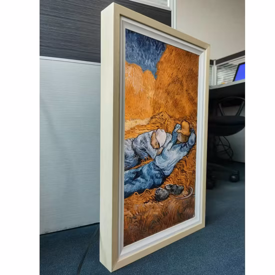 Bright Private Art Gallery Exhibition Work Smart TV Frame Digital Museum Anti