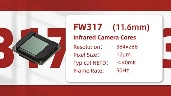 Light & Flexible LWIR 640X512/12μm Uncooled Infrared Camera, Thermal Camera for Security Monitoring System