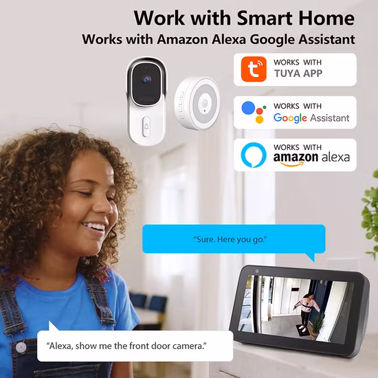 Smart WiFi Tuya Video Doorbell Camera