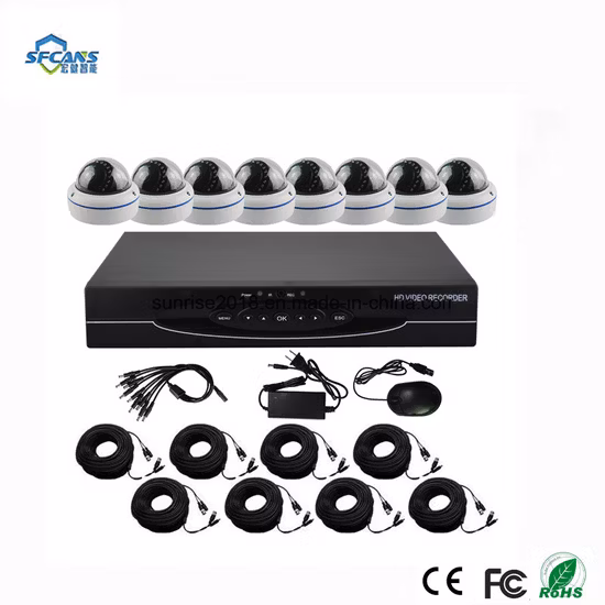 8CH Ahd Camera DIY DVR Kit CCTV Recorder System